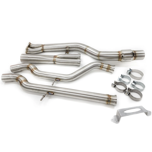 BMW S55 MIDPIPE UPGRADE - 3.5" RESONATED