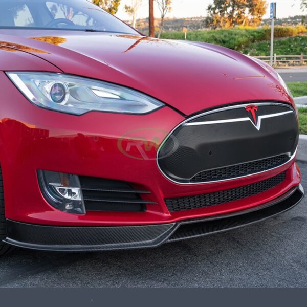 Tesla Model S Carbon Fiber Front Lip Spoiler