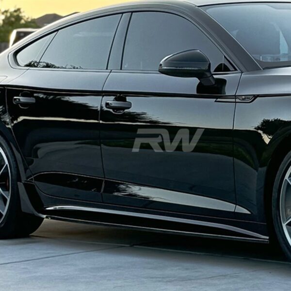 Audi A5 S-Line S5 Facelift Carbon Fiber Side Skirt Extensions