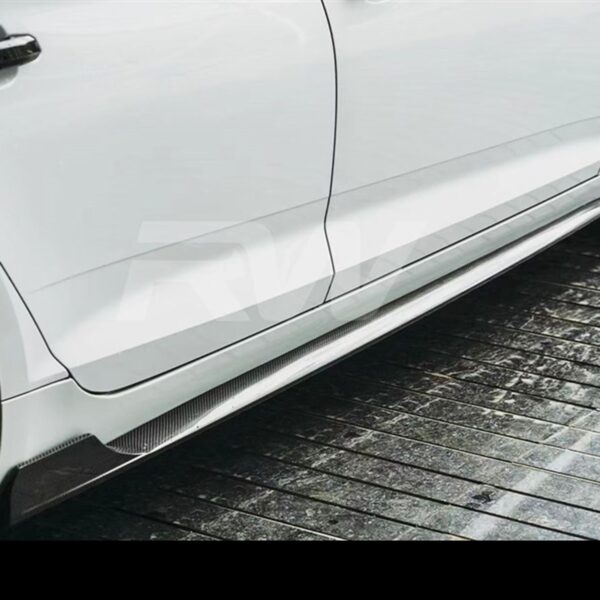 Audi A5 S5 Sedan Facelift Carbon Fiber Side Skirt Extensions