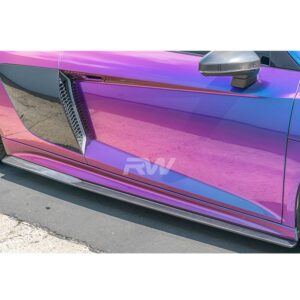 Audi R8 4S Carbon Fiber Side Skirt Extensions
