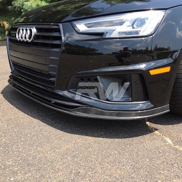 Audi B9 A4 S4 Carbon Fiber Front Lip Spoiler 2019
