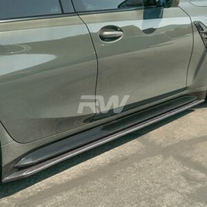BMW G82 G83 M4 RWS Carbon Fiber Side Skirt Extensions