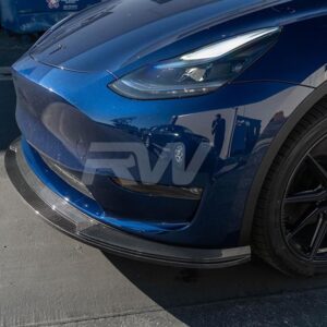 Tesla Model Y Carbon Fiber Front Lip Spoiler