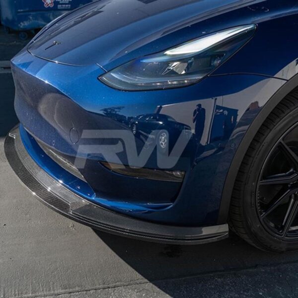Tesla Model Y Carbon Fiber Front Lip Spoiler