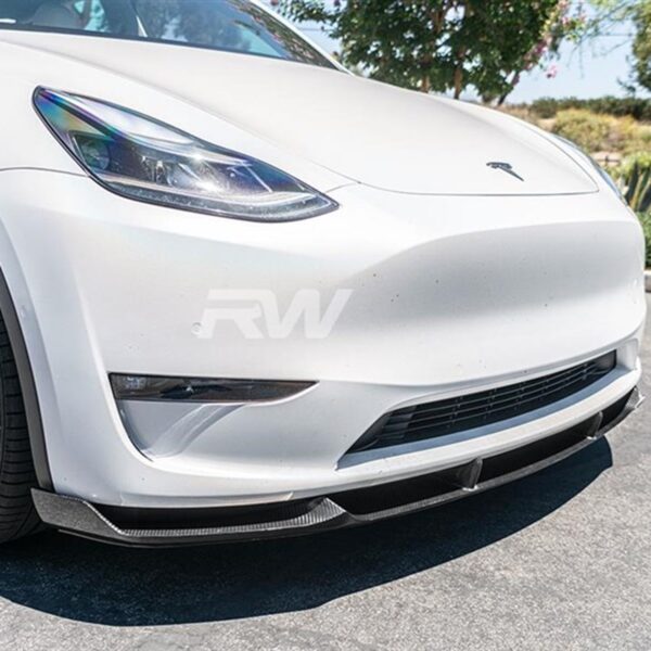 Tesla Model Y DTM Carbon Fiber Front Lip Spoiler