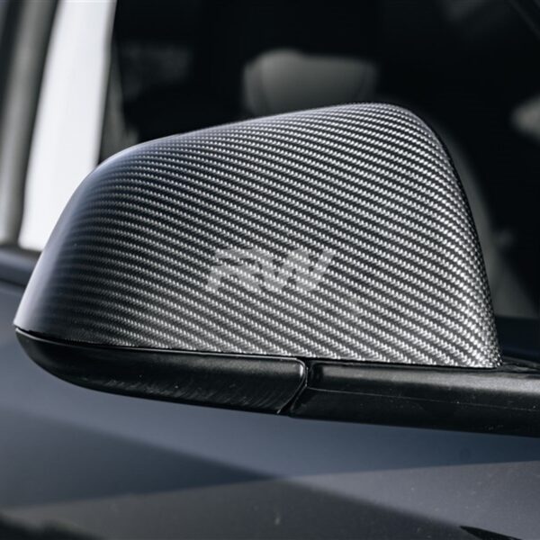 Tesla Model Y Carbon Fiber Mirror Covers