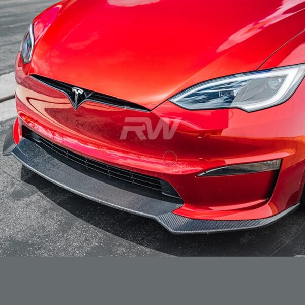 Tesla Model S / S Plaid Carbon Fiber Front Lip