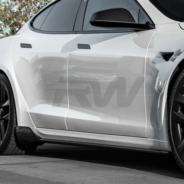 Tesla Model S / Plaid Carbon Fiber Side Skirt Extensions