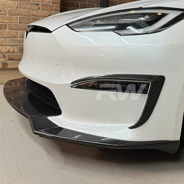 Tesla Model S Facelift CF Front Upper Splitters