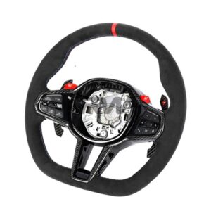 BMW G8X LCI Alcantara Carbon Fiber Steering Wheel