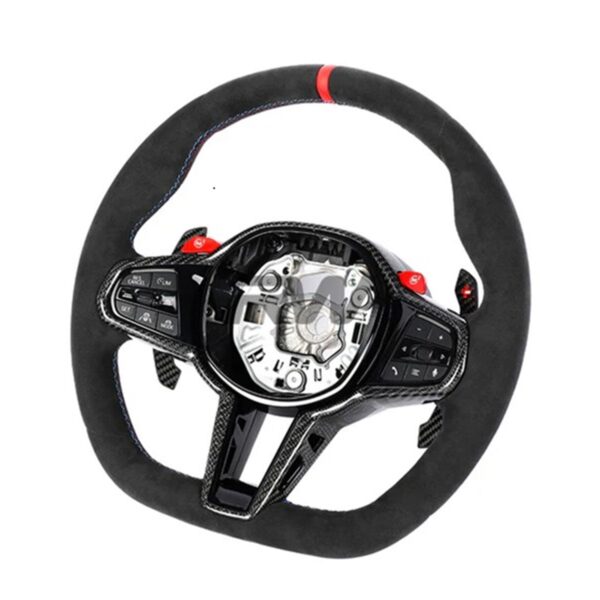 BMW G8X LCI Alcantara Carbon Fiber Steering Wheel